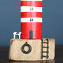 Lighthouse On Driftwood Block Decoration, thumbnail 5 of 8
