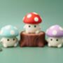 Cute Mushroom Fidget Clicker Keychain | 3D Printed Toadstool Stress Reliver | Kawaii Desk Mechanical Switch Clicker | Cottagecore Gift, thumbnail 4 of 6