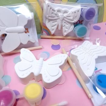 Paint Your Own Butterfly Shape Craft Kit Party Bag Fillers, 3 of 5