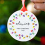 Personalised Baby's 1st Christmas Tree Decoration, thumbnail 2 of 7