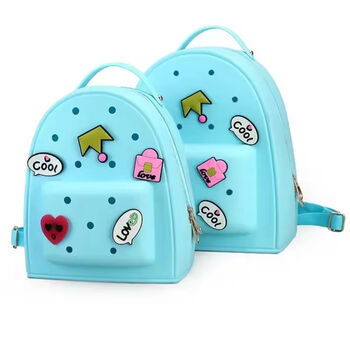 Kid’s Waterproof, Washable, Silicone Croc Backpack’s And Charms, 2 of 11