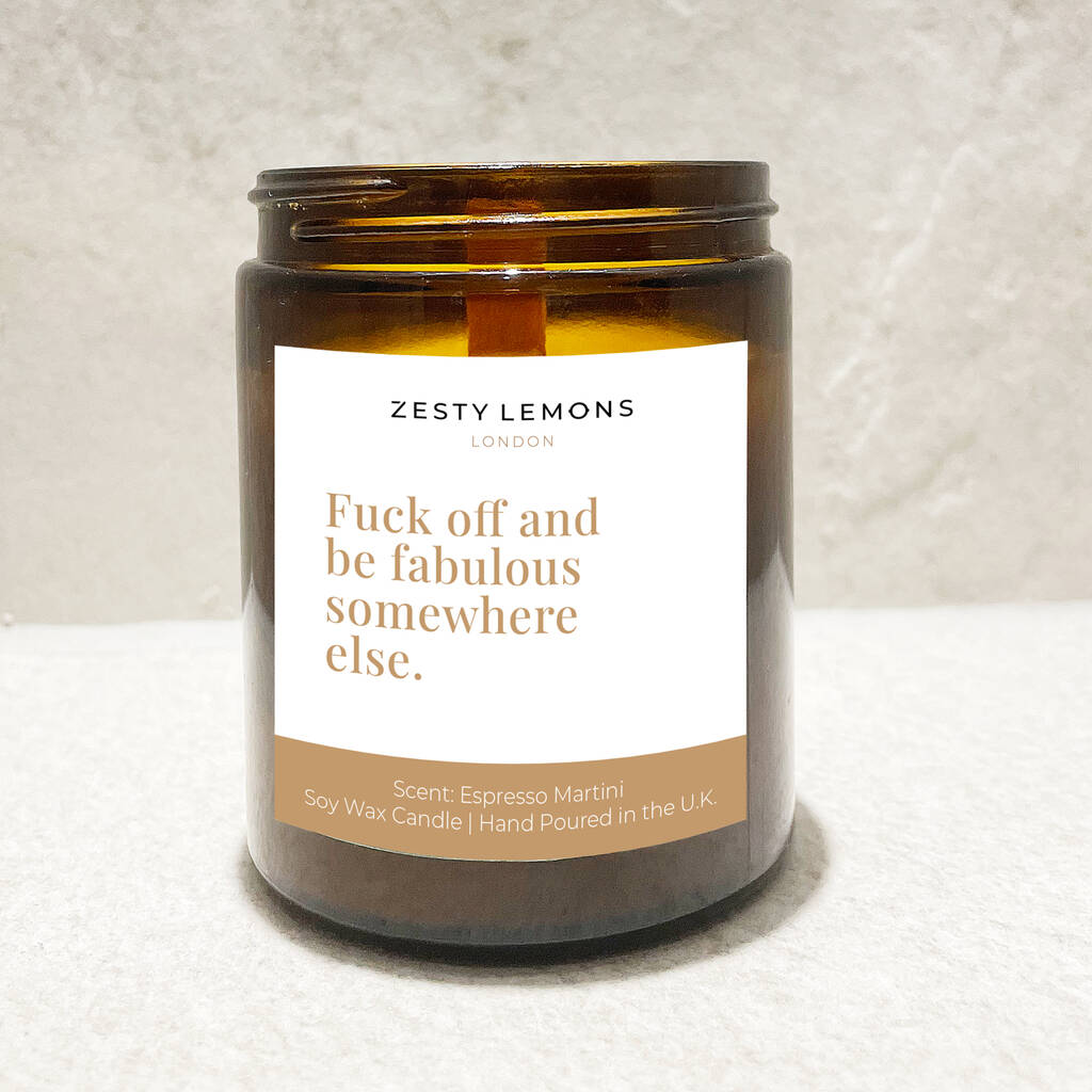 New Job Candle Be Fabulous Somewhere Else By Zesty Lemons