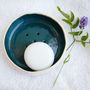 Handmade Teal Green Ceramic Soap Dish, thumbnail 4 of 12