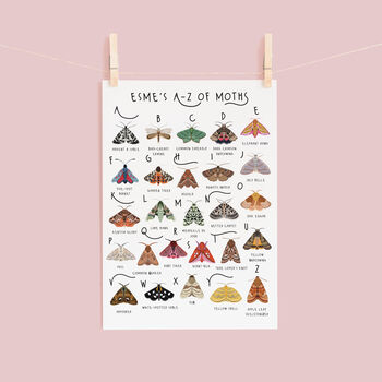 The A To Z Of Moths Print, 2 of 6