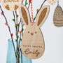 Personalised Wooden Easter Bunny Decoration, thumbnail 1 of 2