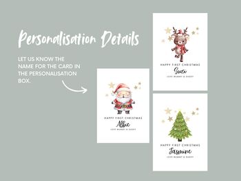Personalised First Christmas Card, 5 of 7