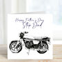 Personalised Motorcycle Father's Day Card, thumbnail 2 of 2