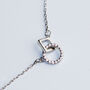 Sterling Silver Interlocking Geometric Shapes Pendant Necklace, thumbnail 3 of 5