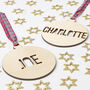 Personalised Name Cut Out Wooden Christmas Decoration, thumbnail 3 of 6