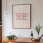 Kitchen Dancing Quote Wall Art Food Wine Lover Gift, thumbnail 4 of 10