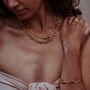Olivia Rope Chain Necklace Gold Plated, thumbnail 9 of 11