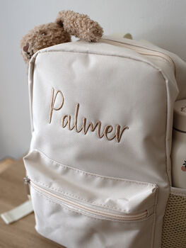 Personalised Kids Mini Cream Backpack, 5 of 6