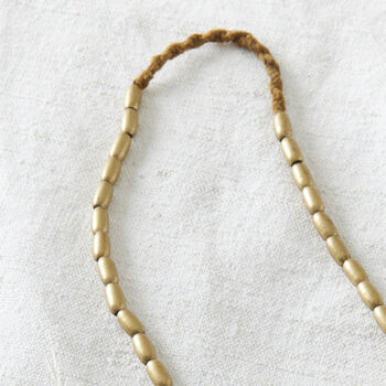 Fair Trade Handmade Minimalist Brass Bead Jewellery, 10 of 12