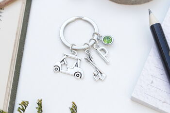 Personalised Golf Keyring Golfing Gift, 6 of 9