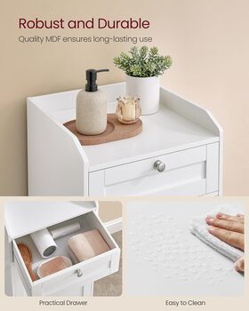 Bathroom Cabinet With Removable Laundry Basket, 5 of 6