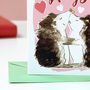 Funny Hedgehog Valentine's Card, thumbnail 3 of 7