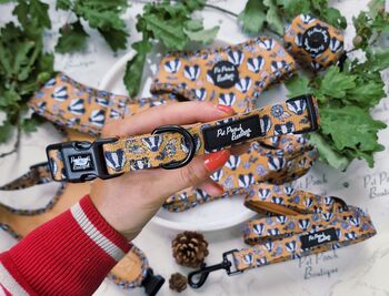 Woodland Badger Dog Collar, 4 of 10