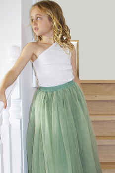 Enchanted Ruffle Tutu In Apple Green, 5 of 11