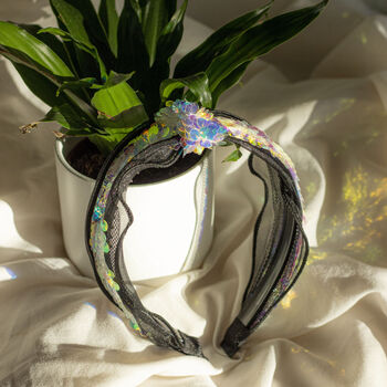 Netted Sequin Headband, 2 of 3