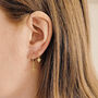 Ida Mini Hoops, 18k Gold Plated Sterling Silver, thumbnail 5 of 5