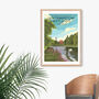 Walthamstow Wetlands Travel Poster Art Print, thumbnail 4 of 8