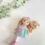 Stunning Handmade Doll With Curly Hair, thumbnail 6 of 11