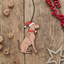 Vizsla Dog Christmas Tree Decoration Personalisation Available, thumbnail 1 of 4