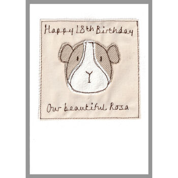 Personalised Guinea Pig Birthday Card For Girl Or Boy, 11 of 12