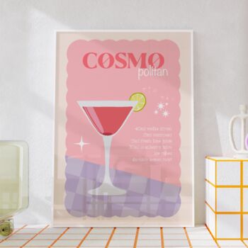 Cosmopolitan Cocktail Print, 3 of 4