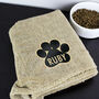 Personalised Paw Print Brown Microfiber Pet Towel, thumbnail 1 of 7