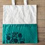 Colourful Half Sari Cotton Tote Bags, Fair Trade Shopping Bag Handmade In India, thumbnail 7 of 12