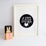 'I Love You To The Moon And Back' French Print, thumbnail 4 of 4