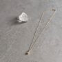 April Birthstone Diamond Gold Plated Necklace, thumbnail 9 of 10