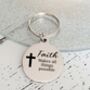 Faith Keyring. Personalised, thumbnail 2 of 2