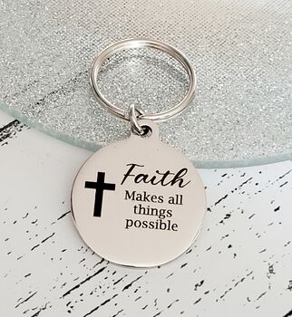 Faith Keyring. Personalised, 2 of 2