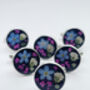 Cufflinks Real Forget Me Not Handmade 16mm, thumbnail 4 of 10