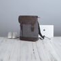 Canvas And Leather Zip Detail Backpack, thumbnail 7 of 12