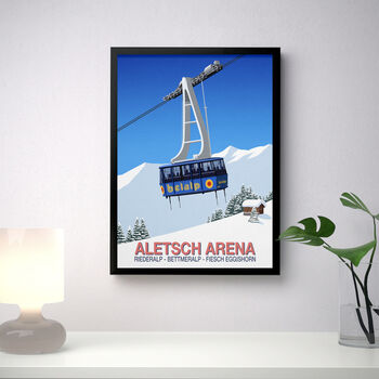 Aletsch Arena Ski Poster, 3 of 6