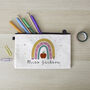Rainbow Teachers Personalised Pencil Case, thumbnail 1 of 5