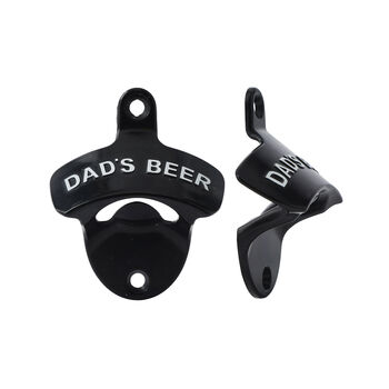 Dapper Chap 'Dad's Beer' Wall Mounted Bottle Opener, 2 of 4