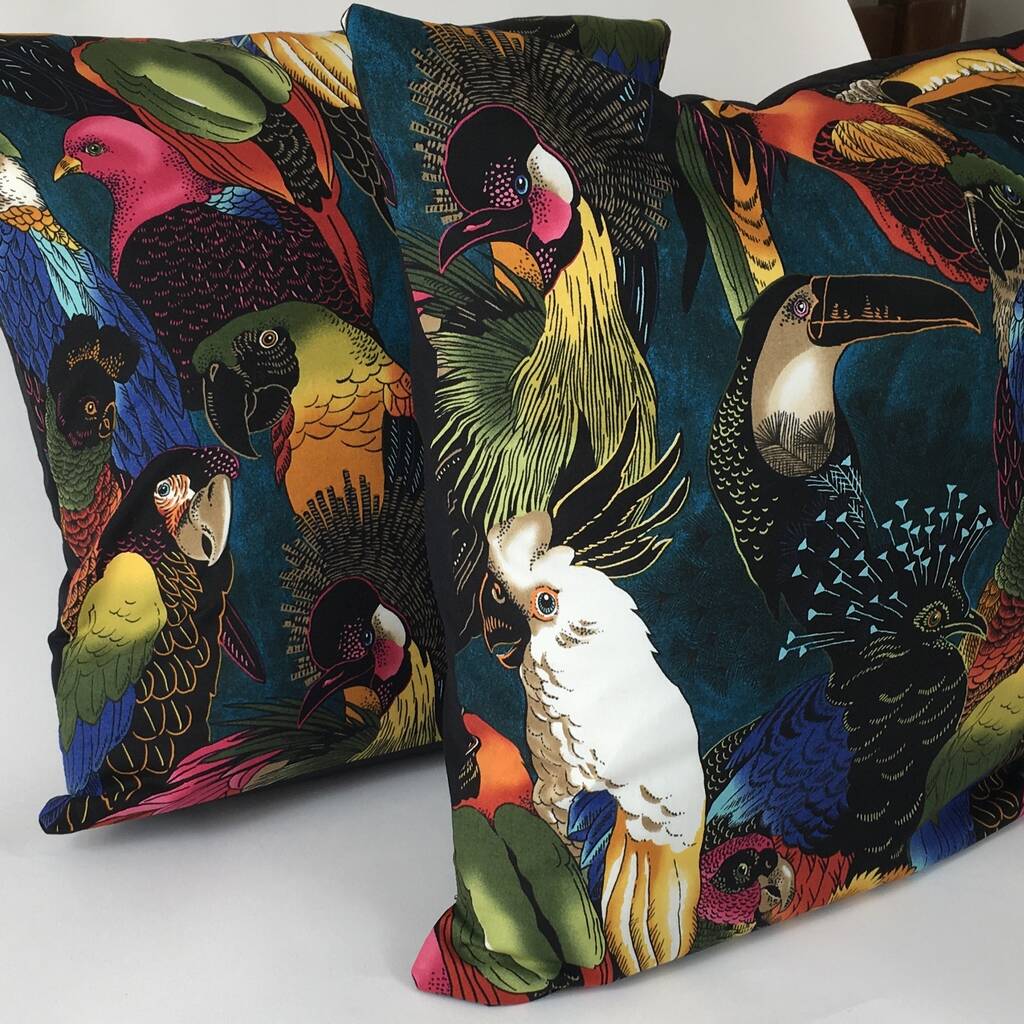 Tropical Birds Cushion Cover, 1 of 4