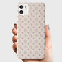 Personalised Nude Initials Pattern Phone Case, thumbnail 1 of 6