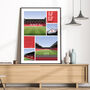 Sheffield United Views Of Bramall Lane Poster, thumbnail 1 of 7