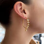 Raining Moonstone Hooped Studs, thumbnail 7 of 10
