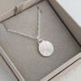 Dainty Disc Fingerprint Charm, thumbnail 1 of 5