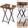 Folding Tray Table Side Table With Removable Tray, thumbnail 7 of 8