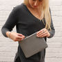 Luxury Metallic Leather Personalised Clutch Bag, thumbnail 1 of 7