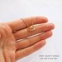 Gift For 50th Birthday, Five Rings Necklace, 50th Birthday Jewellery, thumbnail 3 of 6