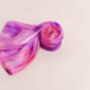 100% Mulberry Silk Scarf, Pink And Purple, thumbnail 4 of 6