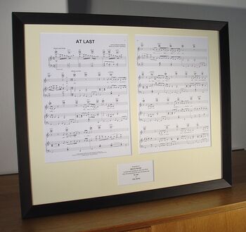 Additional Charge For Framed Sheet Music, 2 of 6